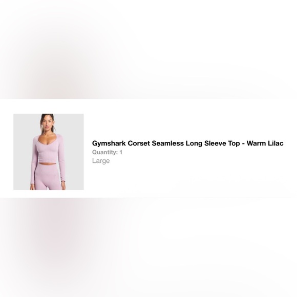Gymshark Corset Seamless Long sleeve top - Picture 3 of 3